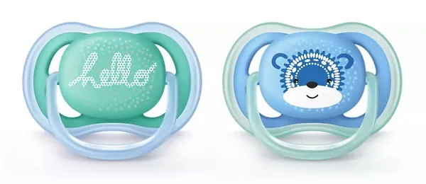 Пустушка силіконова Philips Avent Ultra Air SCF342/22, 6-18 місяців, 2 шт