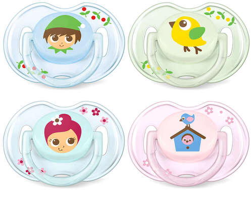 Пустышка силиконовая Philips Avent Classic SCF169/43, 0-6 месяцев, 2 шт