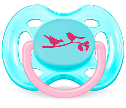 Пустышка силиконовая Philips Avent Freeflow SCF172/13, 0-6 месяцев, для девочек, 1 шт
