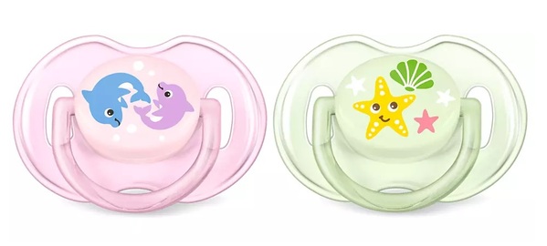 Пустышка силиконовая Philips Avent Classic SCF169/36, 0-6 месяцев , 2 шт