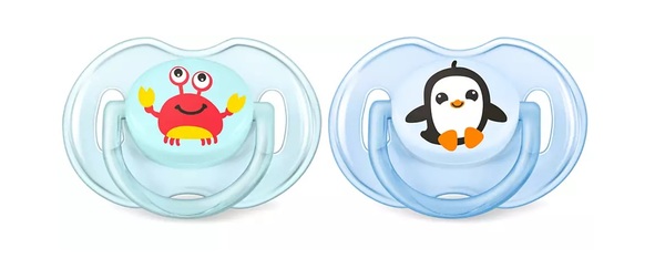 Пустышка силиконовая Philips Avent Classic SCF169/35, 0-6 месяцев , 2 шт