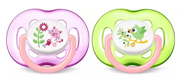 Пустушка силіконова Philips Avent Freeflow SCF186/25, з 18 місяців, 2 шт