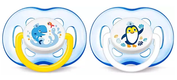 Пустушка силіконова Philips Avent Freeflow SCF186/24, з 18 місяців, 2 шт