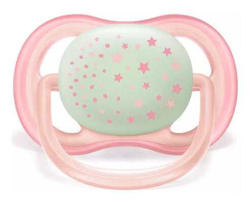 Пустушка силіконова Philips Avent Ultra Air Nighttime SCF376/12, 0-6 місяців, 2 шт