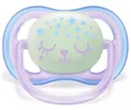 Пустушка силіконова Philips Avent Ultra Air Nighttime SCF376/12, 0-6 місяців, 2 шт