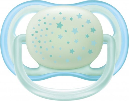 Пустушка силіконова Philips Avent Ultra Air Nighttime SCF376/11, 0-6 місяців, 2 шт