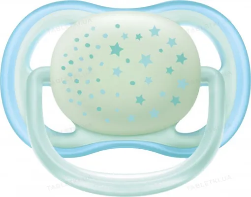 Пустушка силіконова Philips Avent Ultra Air Nighttime SCF376/11, 0-6 місяців, 2 шт