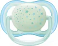 Пустушка силіконова Philips Avent Ultra Air Nighttime SCF376/11, 0-6 місяців, 2 шт
