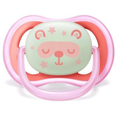 Пустушка силіконова Philips Avent Ultra Air Nighttime SCF376/22, 6-18 місяців, 2 шт