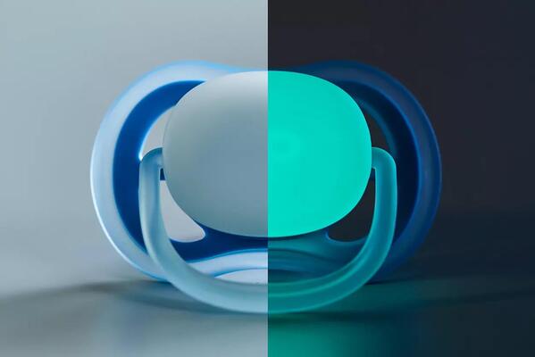 Пустушка силіконова Philips Avent Ultra Air Nighttime SCF376/21, 6-18 місяців, 2 шт