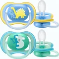 Пустушка силіконова Philips Avent Ultra Air SCF349/11 ортодонтична, 18+ місяців, 2 шт
