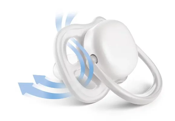 Пустушка силіконова Philips Avent Ultra Air SCF245/20, 0-6 місяців, 2 шт
