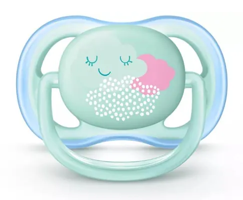 Пустушка силіконова Philips Avent Ultra Air SCF343/20, 0-6 місяців, 2 шт