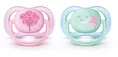 Пустушка силіконова Philips Avent Ultra Air SCF343/20, 0-6 місяців, 2 шт