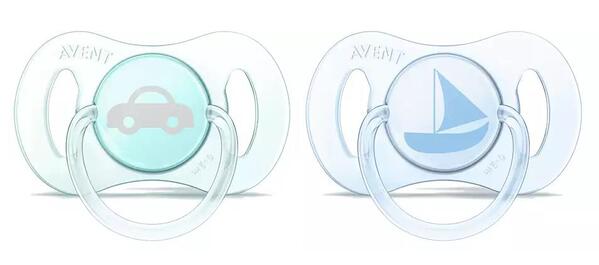 Пустышка силиконовая Philips Avent Mini SCF151/01 ортодонтическая для новорожденных, 0-2 месяцев, 2 шт