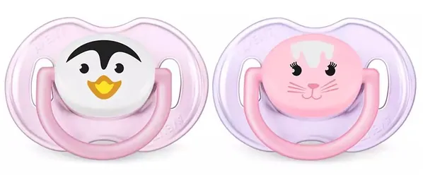 Пустушка силіконова Philips Avent Classic Кролик Трумен і його друзі SCF182/13, 0-6 місяців, 2 шт