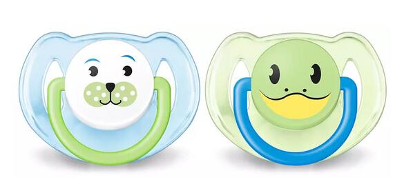 Пустышка силиконовая Philips Avent Classic Кролик Трумен и его друзья SCF182/14, 6-18 месяцев, 2 шт