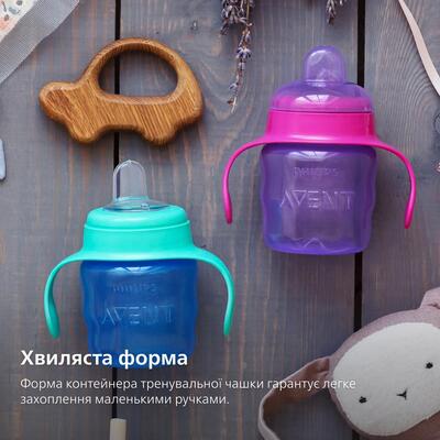 Чашка-непроливайка Philips Avent SCF551/03 з м'яким носиком з 6 місяців, 200 мл