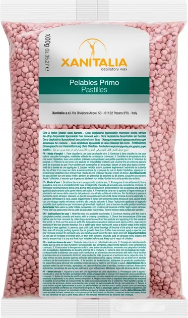 Віск для депіляції Xanitalia Pelables Primo Mauve Jasmine гарячий в гранулах Жасмин, 1000 г