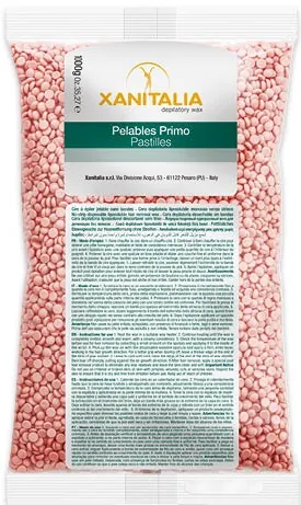 Віск для депіляції Xanitalia Pelables Primo Pink гарячий в гранулах Рожевий, 1000 г