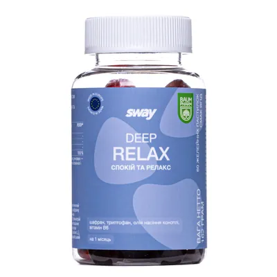 Спокій та релакс Baum Pharm Sway пектинові желейні пастилки №60