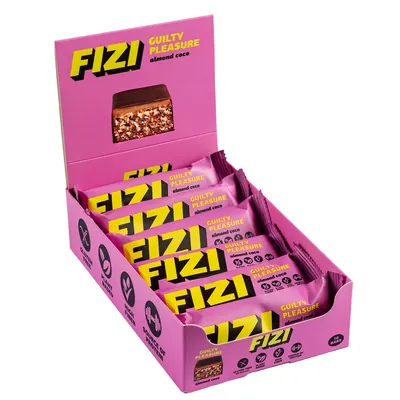 Батончик Fizi Guilty Pleasure кокос та мигдаль, 40 г