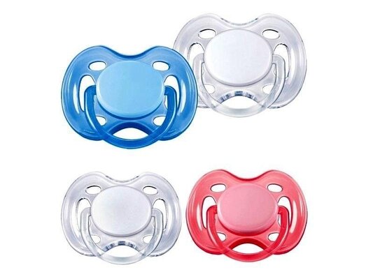 Пустышка силиконовая Philips Avent Freeflow SCF178/23 ортодонтическая дышащая, 0-6 месяцев, 2 шт