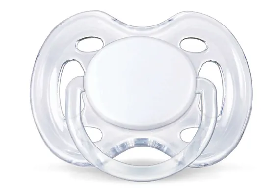 Пустушка силіконова Philips Avent Freeflow SCF178/23 ортодонтична дихаюча, 0-6 місяців, 2 шт