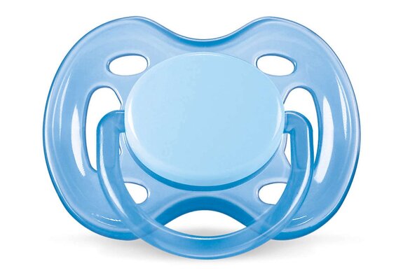 Пустышка силиконовая Philips Avent Freeflow SCF178/23 ортодонтическая дышащая, 0-6 месяцев, 2 шт