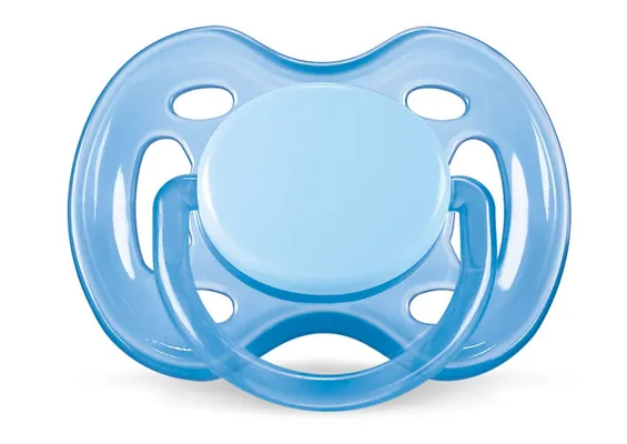 Пустушка силіконова Philips Avent Freeflow SCF178/23 ортодонтична дихаюча, 0-6 місяців, 2 шт