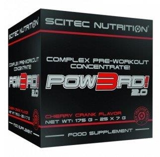 Предтренировочный комплекс Scitec Nutrition POW3RD! 2.0, вишня, 25 пакетиков по7 г