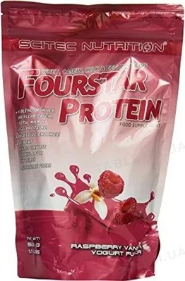 Протеїн комплексний Scitec Nutrition Fourstar Protein малина, 500 г