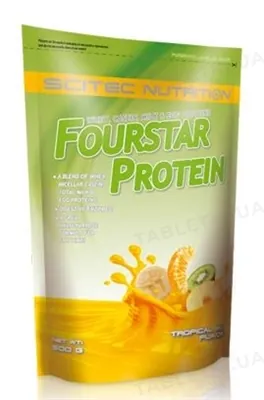 Протеїн комплексний Scitec Nutrition Fourstar Protein тропічні фрукти, 500 г
