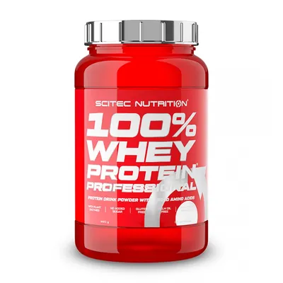 Протеїн сироватковий змішаний Scitec Nutrition 100% Whey Protein Professional полуниця, 920 г