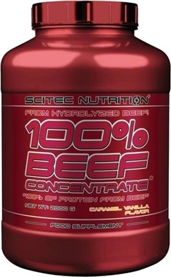 Протеин Scitec Nutrition 100% Beef Concentrate, ваниль, 2000 г