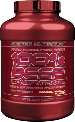 Протеїн яловичий гідролізат Scitec Nutrition 100% Beef Concentrate ваніль, 2000 г