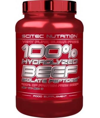 Протеин Scitec Nutrition 100% Hydro Beef Peptid, шоколад-миндаль, 900 г
