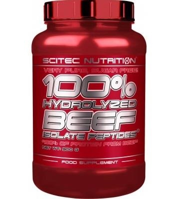 Протеин Scitec Nutrition 100% Hydro Beef Peptid, клубника, 900 г