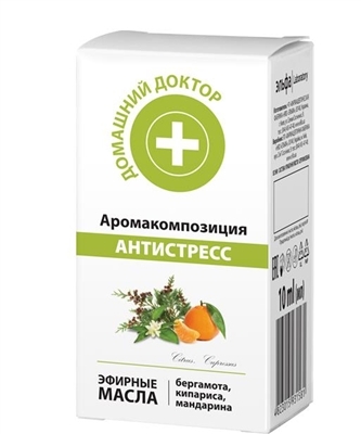 Аромакомпозиция Домашний Доктор, Антистресс, 10 мл