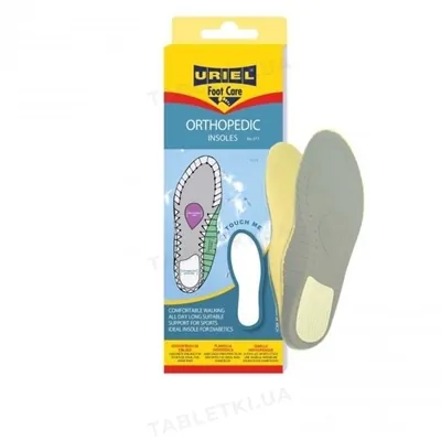 Устілки Uriel 377 Ortho Insoles ортопедичні спортивні, розмір 38