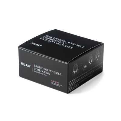Патчи под глаза Hillary Bacuchiol Wrinkle Correcting & Eye Lift Patches Разглаживающие с био-ретинолом, 60 шт
