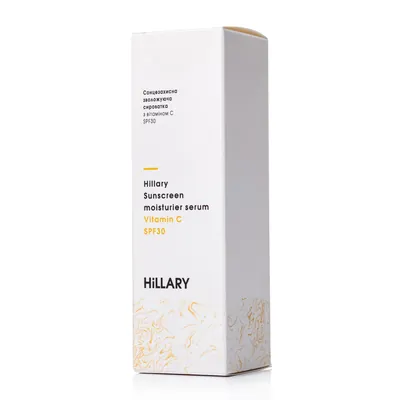 Сироватка для обличчя Hillary Sunscreen moisturier serum Vitamin C SPF30 Сонцезахисна зволожуюча з вітаміном С, 30 мл