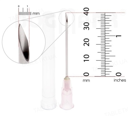 Игла инъекционная BogMark 18G (1,2 х 40 мм), 1 штука