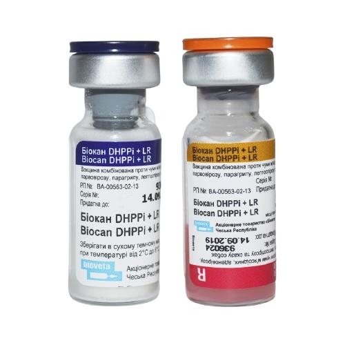 Биокан DHPPi+LR вакцина для собак по 1 дозе №10 во флак.