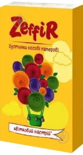 Платочки бумажные Zeffir цветочное настроение, 10 шт х 1 уп