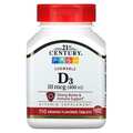 Вітамін Д3 21st Century Vitamin D3 400 МО, 110 таблеток