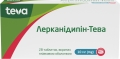 Лерканидипин-Тева таблетки, п/плен. обол. по 10 мг №28 (14х2)