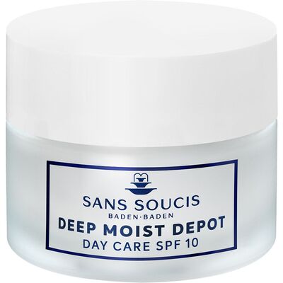 Крем для лица Sans Soucis Deep Moist Depot SPF10 дневной для нормальной сухой кожи, 50 мл