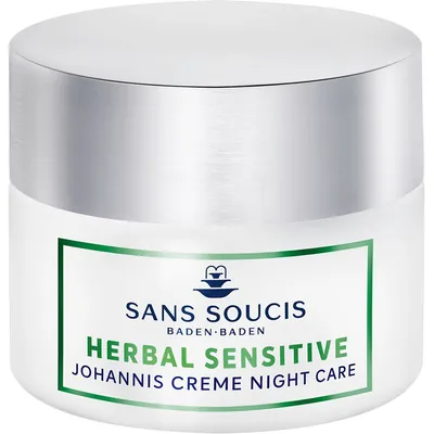 Крем для обличчя Sans Soucis Herbal Sensitive нічний для чутливої, сухої шкіри, 50 мл