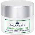 Крем для обличчя Sans Soucis Herbal Sensitive нічний для чутливої, сухої шкіри, 50 мл